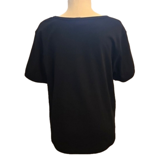 Womens Indigo Moon black too with unique floral embroidery size M. - Picture 6 of 14